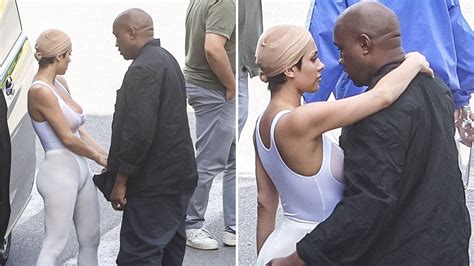 Kanye West Goes Barefoot Gets Handsy With Wife Bianca Censori Famous And Made