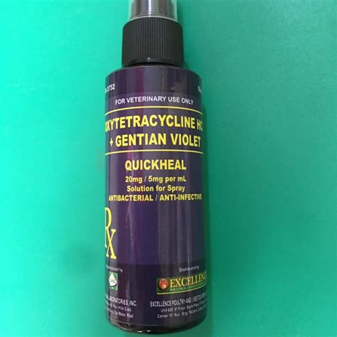 Quickheal Oxytetracycline Hci Gentian Violet 50ml Quick Heal Wounds