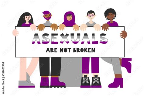 ace people characters demonstrate poster asexuals are not broken quote lgbtqa pride flag