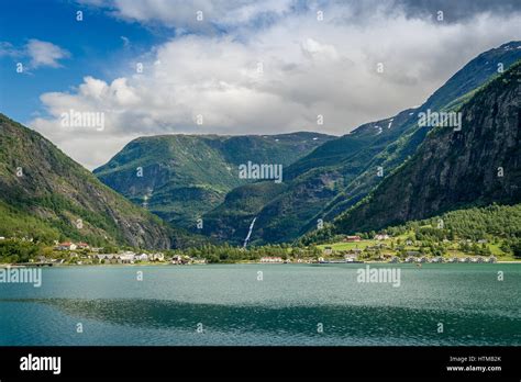 Norwegian Fjord Landscape Stock Photo Alamy