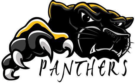 High School Panther Mascot Logo Free Template Ppt 2020