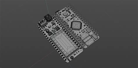 3d Model Circuit Board Vr Ar Low Poly Cgtrader