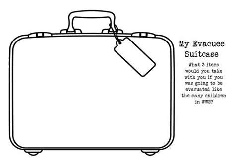 Blank Suitcase Template 2 Templates Example Templates Example