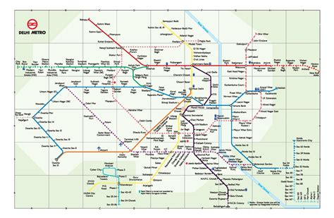 Delhi Metro Map Weekpasa