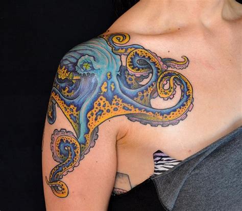 Octopus Shoulder Tattoo Designs Ideas And Meaning Tattoos For You