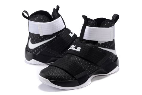 Nike Lebron Soldier 10 Ep X Men White Black Silver Basketball Shoes Men