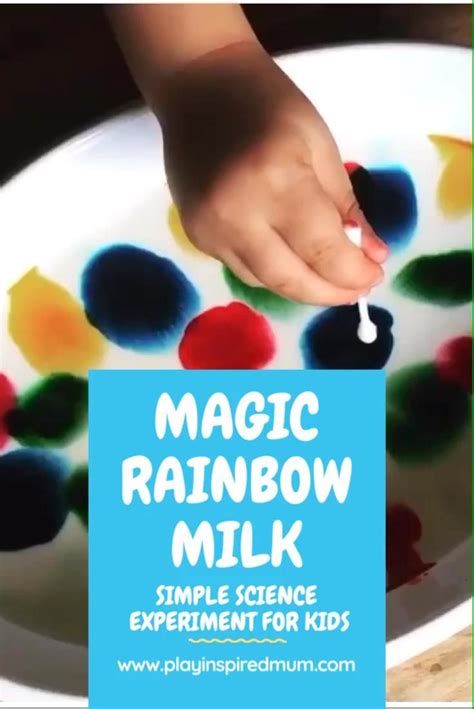 Magic Rainbow Milk Science Experiment Play Inspired Mums Video