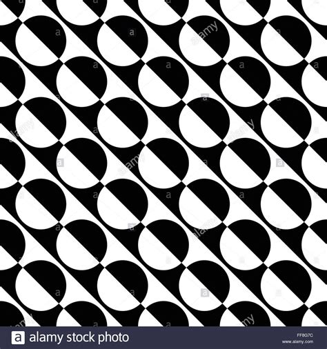 Abstract Monochrome Pattern With Circle Shapes Geometric Repeatable