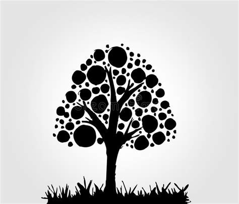 Design Abstract Tree In Vector Illustration Stock Illustration
