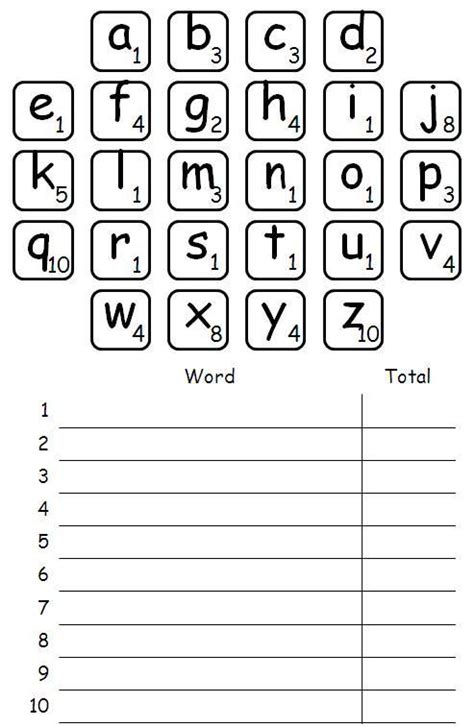 Scrabble Spelling Practice Activity Spelling Word Activities