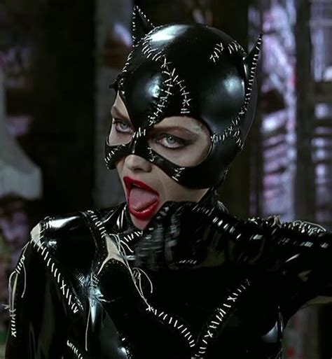 Catwoman Michelle Pfeiffer Batman Returns 1992 Movie Mouth Open