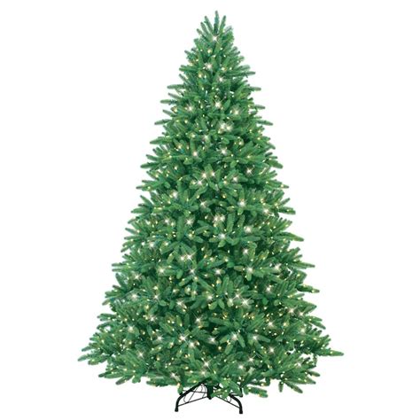 Ge 7 12 Easy Shape Fraser Fir Artificial Christmas Tree With Clear