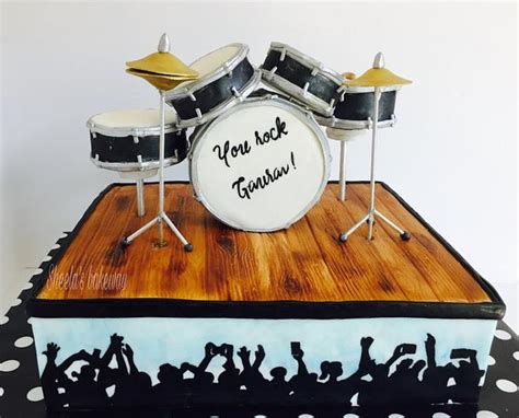 Drum Set Cake Decorated Cake By Sheelak Cakesdecor