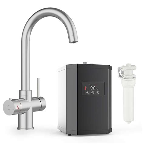 soho 3 way instant hot boiling water kitchen tap complete unit chrome hkt04c cu bathroom