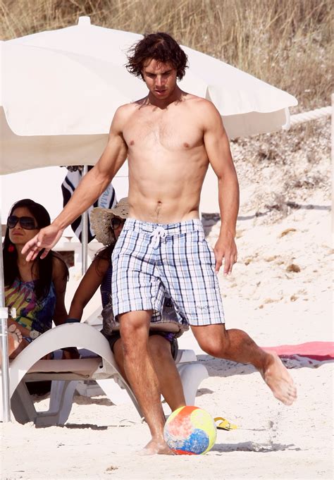 Pictures Of Rafael Nadal Shirtless On Beach In Spain Popsugar