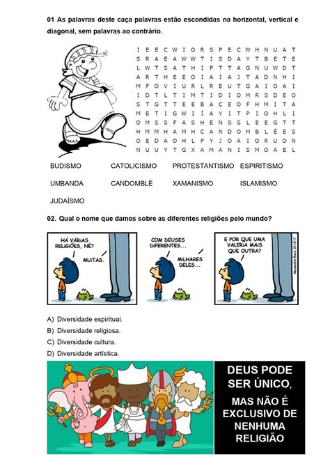 Atividade Ritos Religiosos 4 Ano
