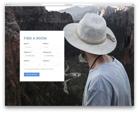 Colorlib Reg Form V Free Bootstrap Book A Room Form Colorlib