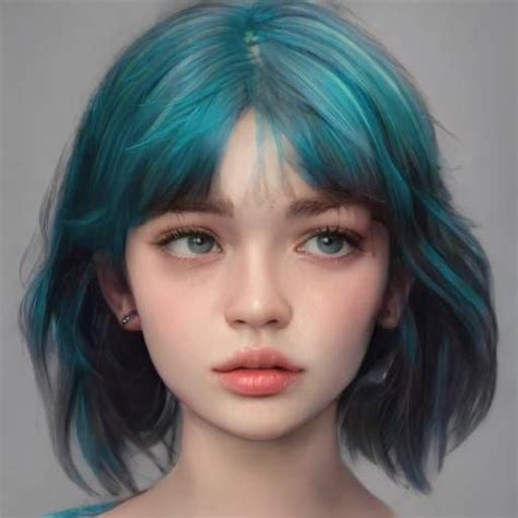 Artbreeder デジタルアートの女の子 デジタルポートレート 肖像画の芸術 ファンタジーのキャラクターデザイン キャラクター