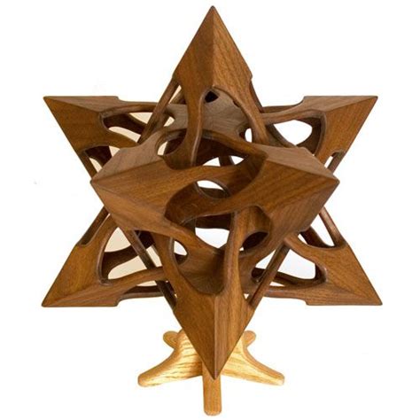 Amazing 3 Dimensional Star Wooden Stars Wood Wood Carving