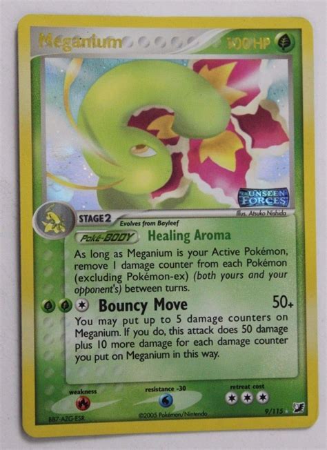 Maybe you would like to learn more about one of these? POKEMON TCG Meganium - 9/115 - Holo Rare Reverse Holo