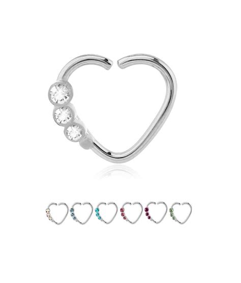 Jewelry Watches Sterling Silver Seamless Nose Ring Daith Helix
