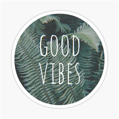 Good Vibes 3d Sticker For Sale By Wallabysway Redbubble