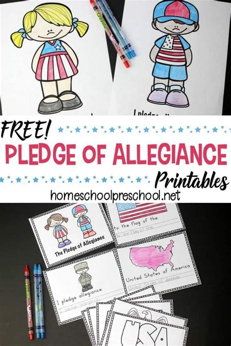 People recite the pledge of allegiance at public gatherings and ceremonies. Free Preschool Pledge of Allegiance Printables | Kindergarten social studies, Free preschool ...
