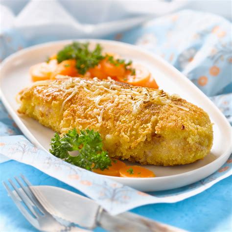Escalope de poulet panée au fromage Recettes Recette