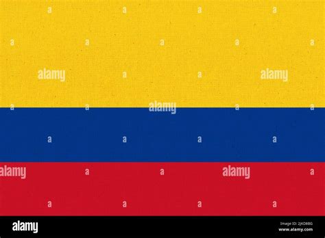 Flag Of Colombia Colombian Flag On Fabric Surface Colombian National