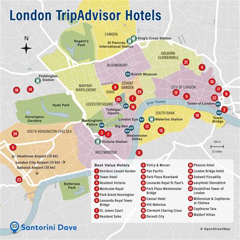 London Hotel Map Best Areas Neighborhoods And Places To Stay