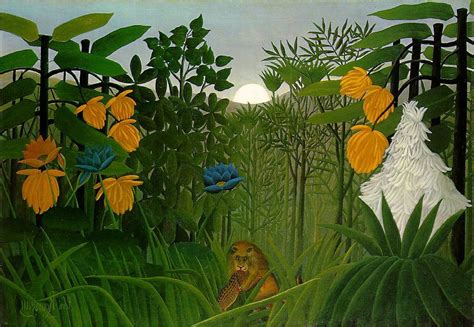 Jungle Paintings By Famous Artists Arts Henri Rousseau Painting