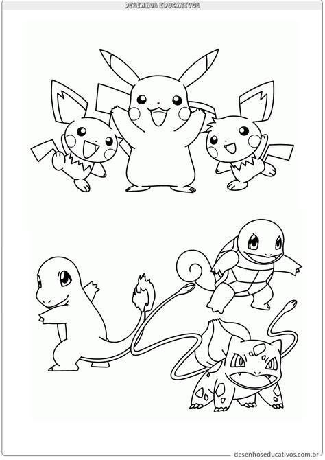 Desenhos Do Pokemon Para Imprimir E Colorir Fichas Vrogue Co