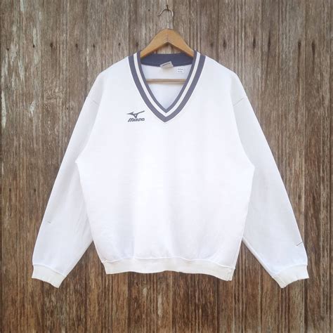 Mizuno Sport Embroidery Logo Style Mizuno Sweatshirts Pullover Etsy