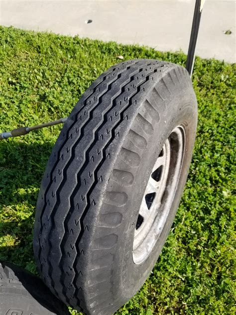 Rv tires, trailer tires, and camper tires see a lot of rough roads and long car trips in their lives. For Sale - 5 lug galvanized spare tire for boat trailer ...