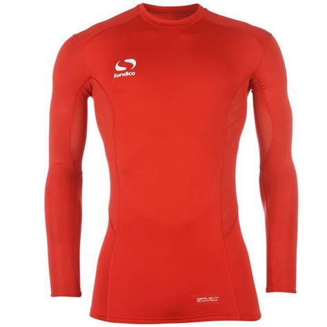sondico men s base core long sleeve base layer red parallel import shop today get it