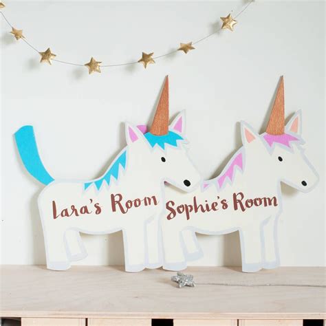 A Personalised Unicorn Door Sign For Kids Rooms Kids Room Kids