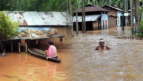 Assam Flood Toll Hits 13 Cm Undertakes Aerial Visit