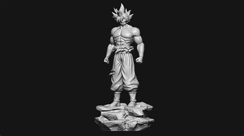 Goku Ultra Instinct 3d Print Model By Blackstar90