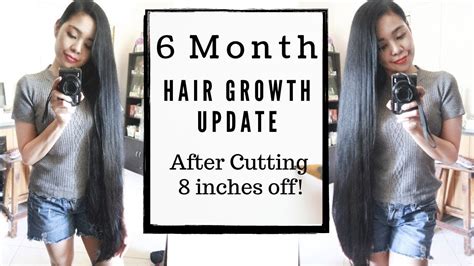 6 Month Hair Growth Update After Cutting 8 Inches Off My Hair