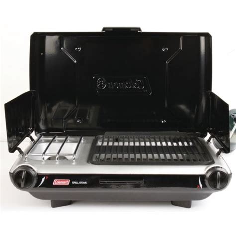 Coleman Tabletop Propane Gas Camping 2 In 1 Grillstove 2 Burner