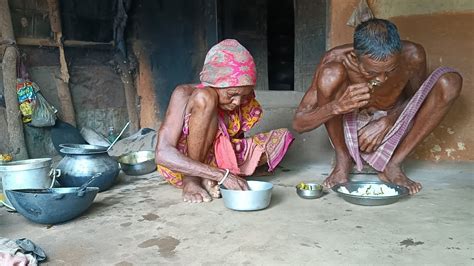 Rural Very Poor Grandma Cooking And Eating Life What Type Food Eating Indian Village Poor Man