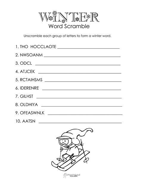 Free Printable Fall Word Unscramble Games For Senior Adults Free