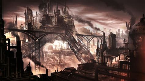 Steampunk City Wallpapers Top Free Steampunk City Backgrounds