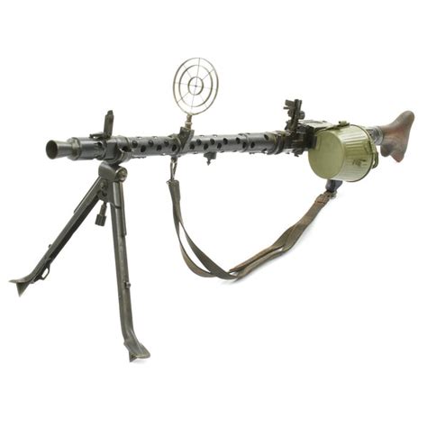 Original German Wwii Mg 34 Dot 1943 Display Machine Gun With Aa Sigh