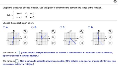 Solved Graph The Piecewise Defined Function Use The Graph Chegg