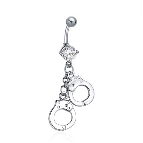 Sexy Dangle Belly Button Rings Fashion Surgical Steel Crystal Rhinestone Body Jewelry Navel