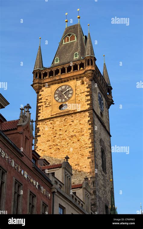 Old Town Hall Tower Prague Czech Republic Stock Photo Alamy