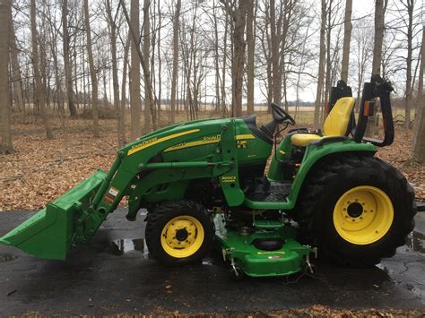 John Deere 3320 Tractor 72 Belly Mower Loader 21000 Green Tractor