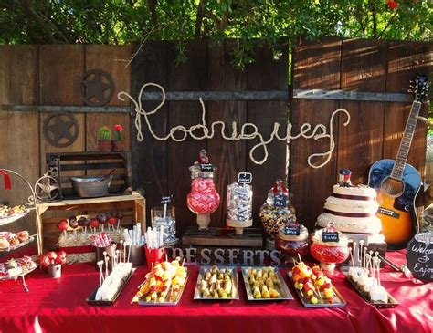 Try our diy painted placemats and diy wedding gift ideas for guests to make your party memorable and personal. Western/Cowboy / Birthday "Rustic Western Dessert Table ...