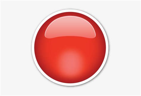 Large Red Circle Emoji Stickers Smiley Red Smileys Red Circle